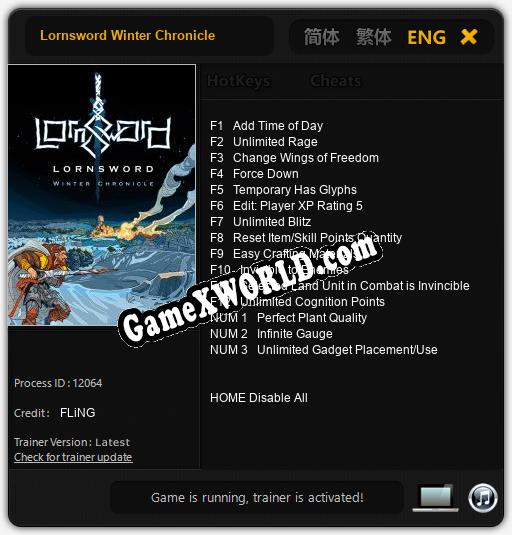 Lornsword Winter Chronicle: Читы, Трейнер +15 [FLiNG]
