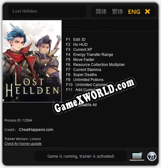 Lost Hellden: ТРЕЙНЕР И ЧИТЫ (V1.0.8)