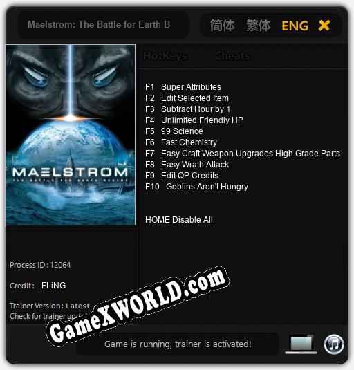 Maelstrom: The Battle for Earth Begins: Трейнер +10 [v1.6]