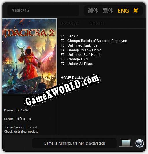 Magicka 2: Читы, Трейнер +7 [dR.oLLe]