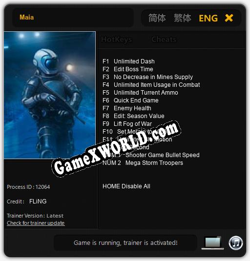 Maia: Трейнер +14 [v1.9]