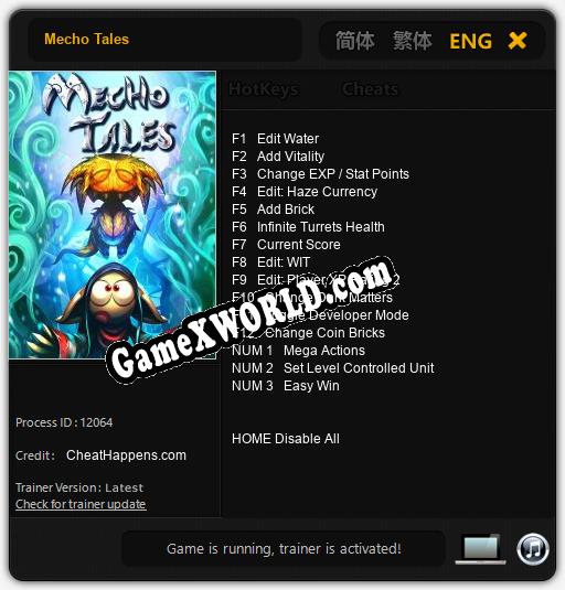 Трейнер для Mecho Tales [v1.0.5]