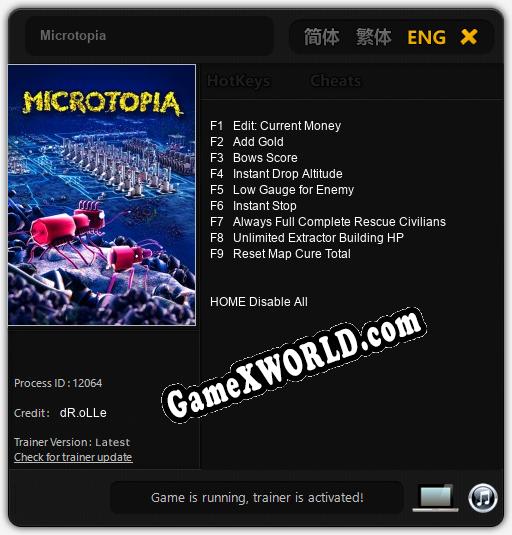 Microtopia: Трейнер +9 [v1.9]