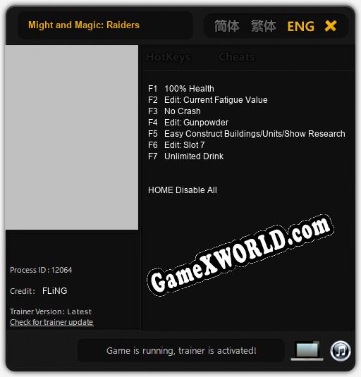 Трейнер для Might and Magic: Raiders [v1.0.5]