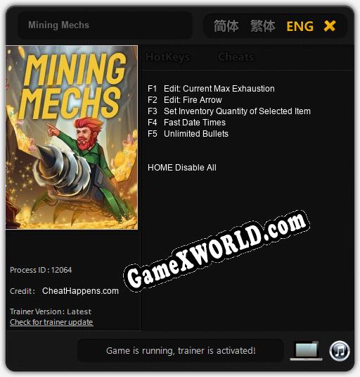 Трейнер для Mining Mechs [v1.0.5]