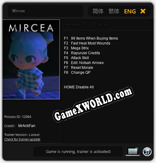 Mircea: ТРЕЙНЕР И ЧИТЫ (V1.0.90)