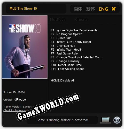 MLB The Show 19: Трейнер +11 [v1.8]