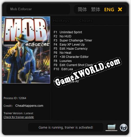 Трейнер для Mob Enforcer [v1.0.7]