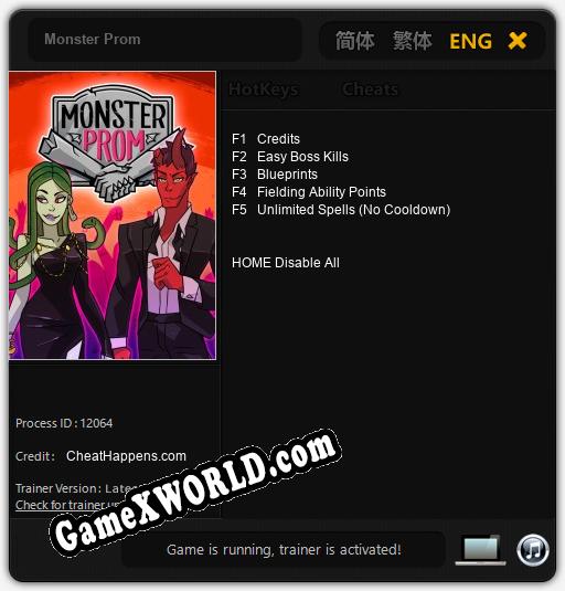 Трейнер для Monster Prom [v1.0.9]