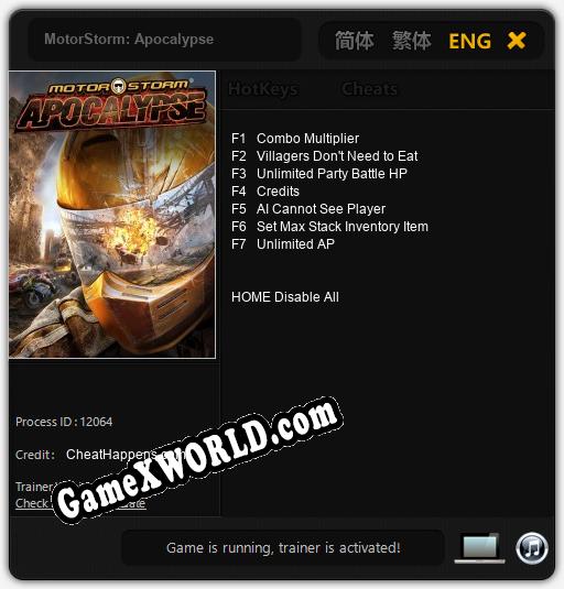 MotorStorm: Apocalypse: Читы, Трейнер +7 [CheatHappens.com]