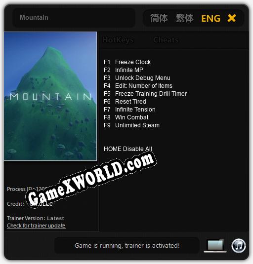Mountain: Трейнер +9 [v1.7]