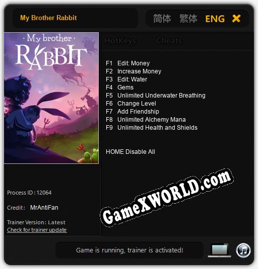 My Brother Rabbit: Читы, Трейнер +9 [MrAntiFan]