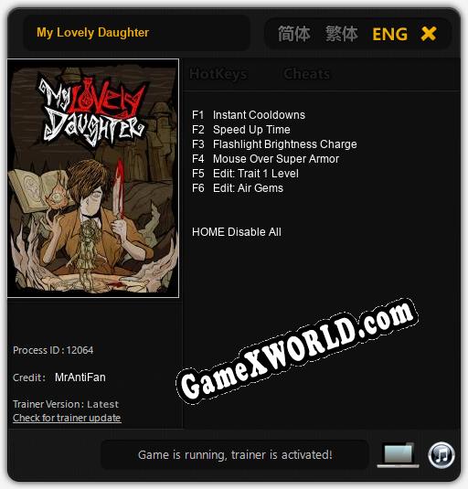 My Lovely Daughter: Трейнер +6 [v1.2]