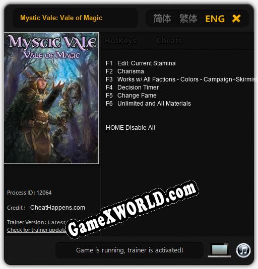 Трейнер для Mystic Vale: Vale of Magic [v1.0.5]