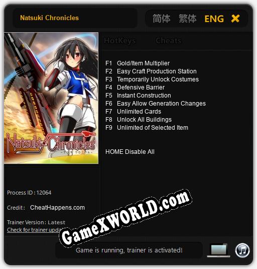 Трейнер для Natsuki Chronicles [v1.0.5]