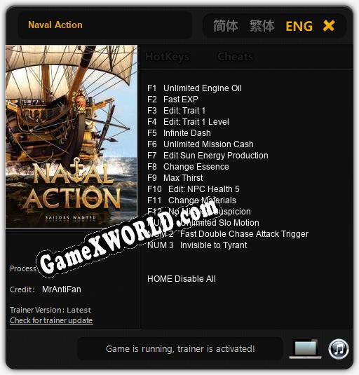 Naval Action: ТРЕЙНЕР И ЧИТЫ (V1.0.83)