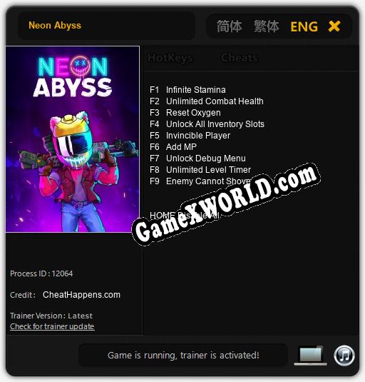 Neon Abyss: Трейнер +9 [v1.7]