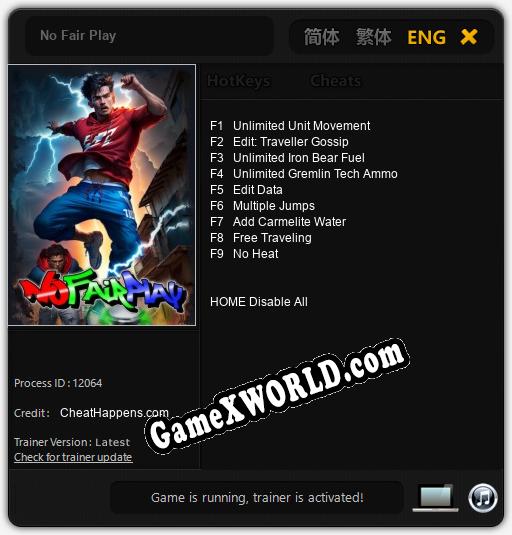 Трейнер для No Fair Play [v1.0.9]