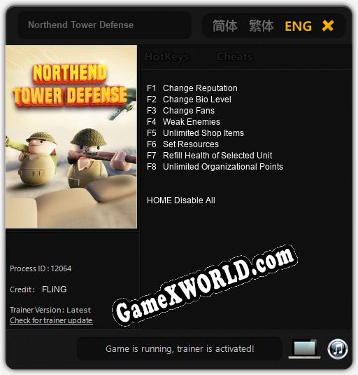 Northend Tower Defense: Читы, Трейнер +8 [FLiNG]