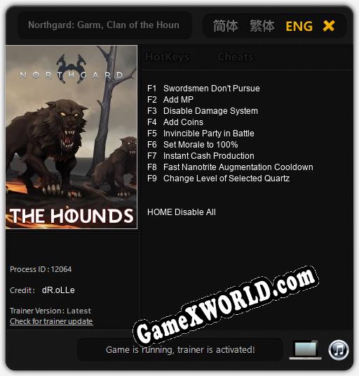 Northgard: Garm, Clan of the Hounds: ТРЕЙНЕР И ЧИТЫ (V1.0.57)