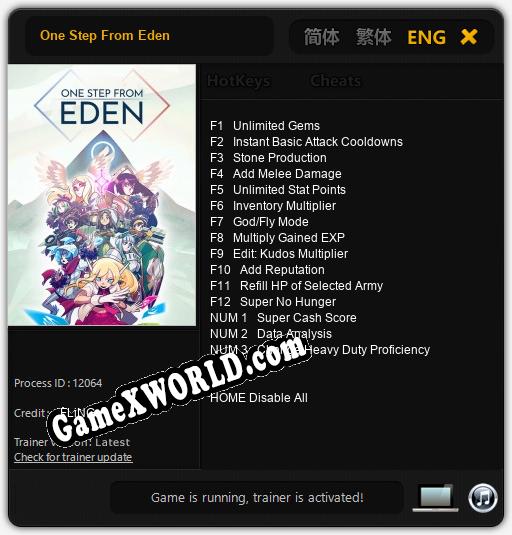 One Step From Eden: Читы, Трейнер +15 [FLiNG]