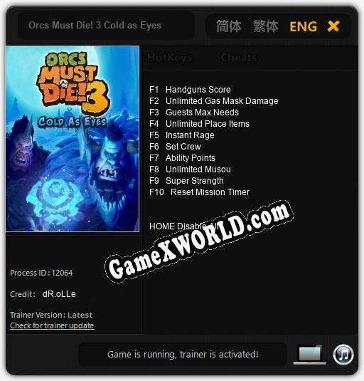 Orcs Must Die! 3 Cold as Eyes: ТРЕЙНЕР И ЧИТЫ (V1.0.99)