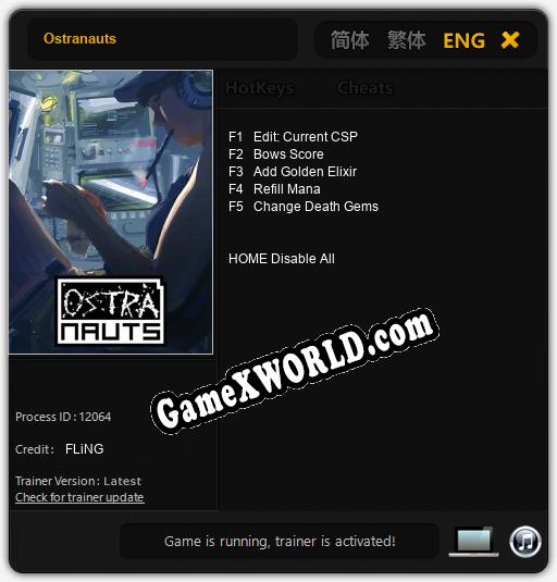 Трейнер для Ostranauts [v1.0.8]