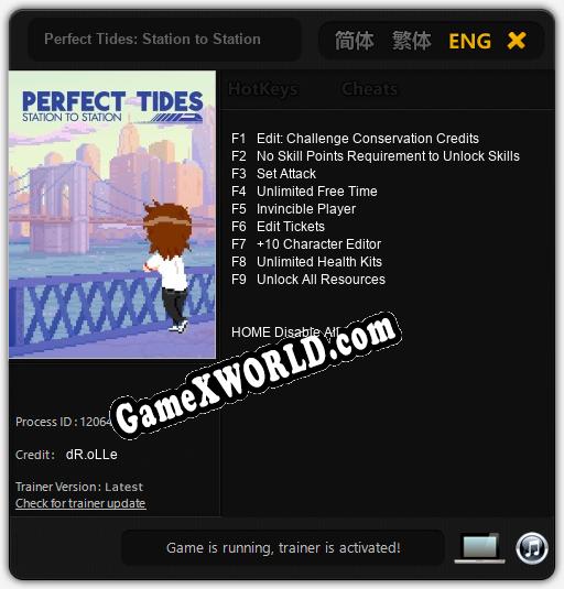 Perfect Tides: Station to Station: Трейнер +9 [v1.3]