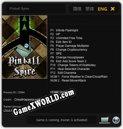 Pinball Spire: Трейнер +14 [v1.2]