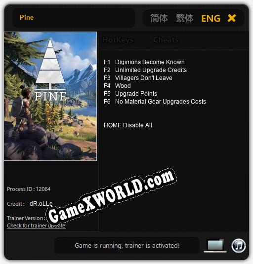 Pine: ТРЕЙНЕР И ЧИТЫ (V1.0.36)