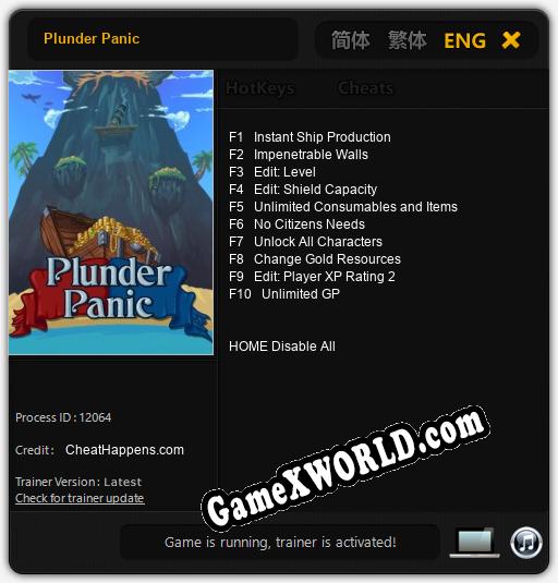 Plunder Panic: Читы, Трейнер +10 [CheatHappens.com]