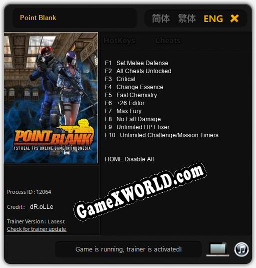 Point Blank: Трейнер +10 [v1.9]