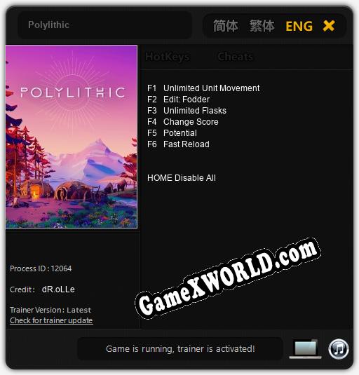 Polylithic: Трейнер +6 [v1.5]