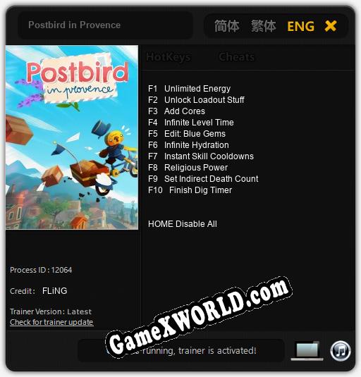 Postbird in Provence: Читы, Трейнер +10 [FLiNG]