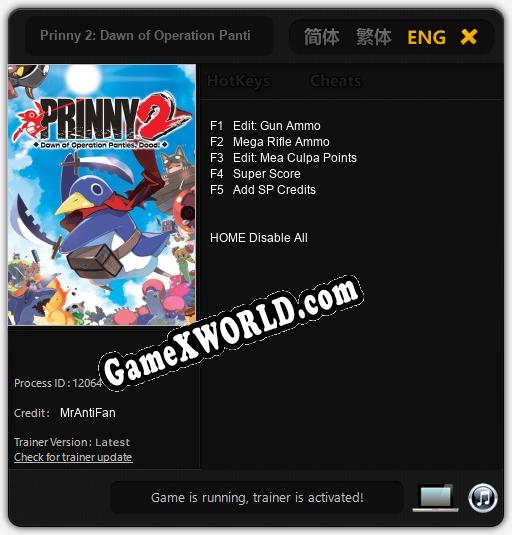 Prinny 2: Dawn of Operation Panties, Dood!: Читы, Трейнер +5 [MrAntiFan]