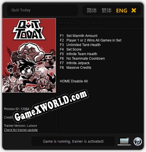 Трейнер для Quit Today [v1.0.4]