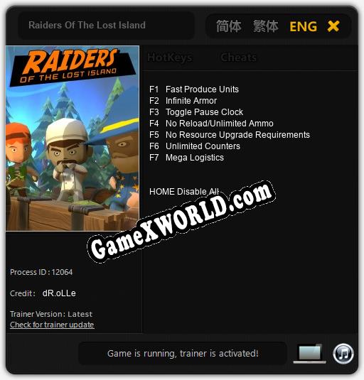 Raiders Of The Lost Island: Читы, Трейнер +7 [dR.oLLe]