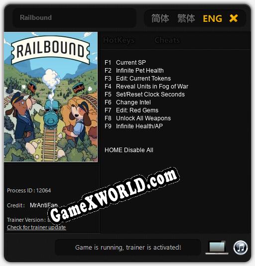 Трейнер для Railbound [v1.0.2]