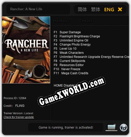 Rancher: A New Life: Читы, Трейнер +11 [FLiNG]
