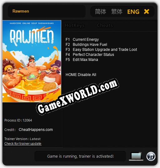 Rawmen: Трейнер +5 [v1.1]