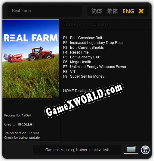 Real Farm: Читы, Трейнер +9 [dR.oLLe]
