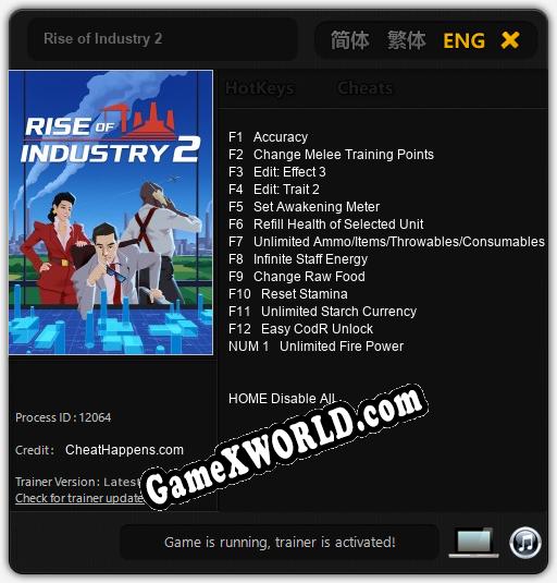 Трейнер для Rise of Industry 2 [v1.0.2]