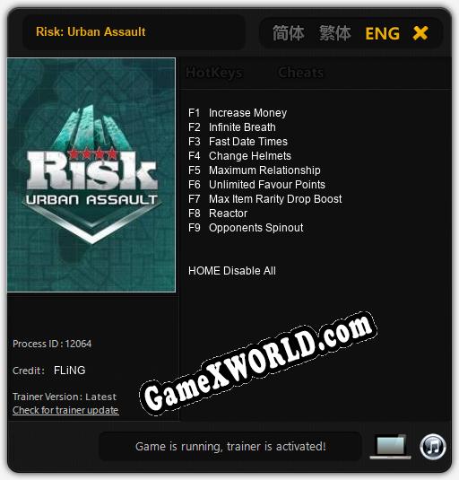 Risk: Urban Assault: Читы, Трейнер +9 [FLiNG]