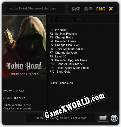Robin Hood Sherwood Builders: Читы, Трейнер +12 [dR.oLLe]