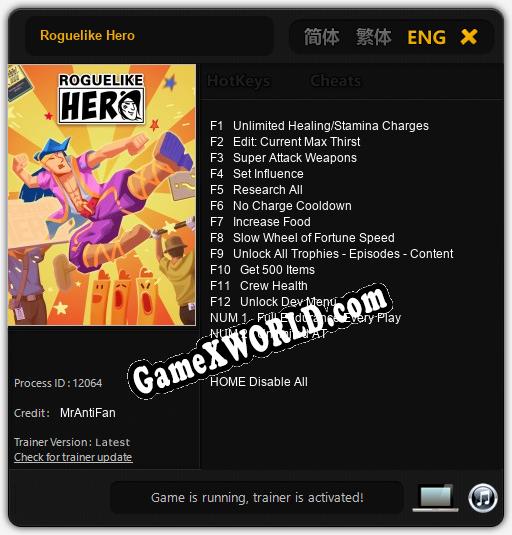 Roguelike Hero: Читы, Трейнер +9 [dR.oLLe]