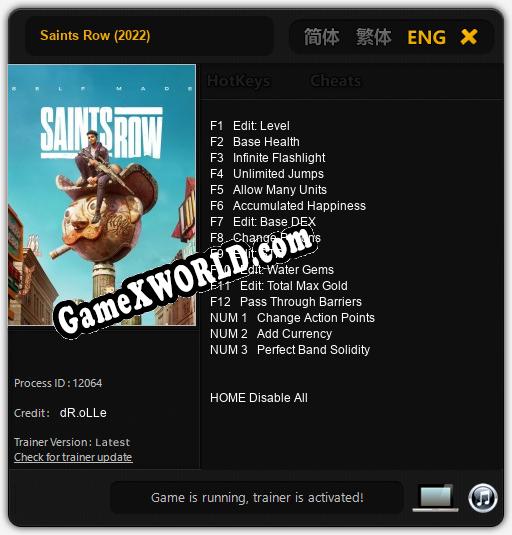 Saints Row (2022): Читы, Трейнер +15 [dR.oLLe]