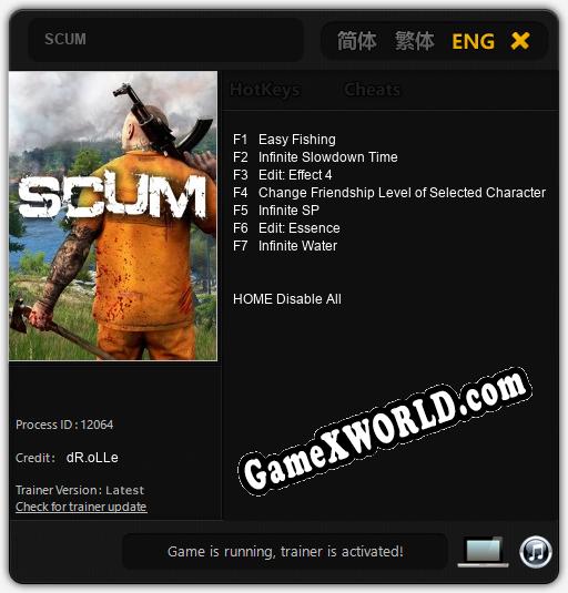 SCUM: ТРЕЙНЕР И ЧИТЫ (V1.0.39)