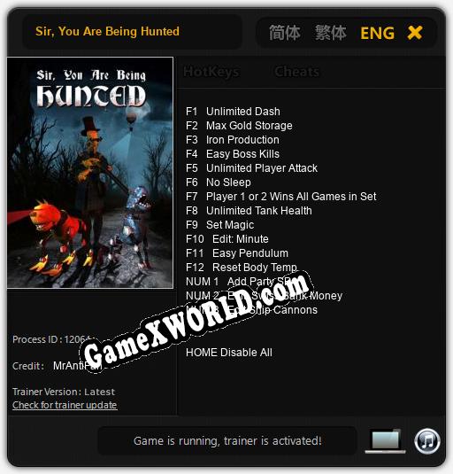 Sir, You Are Being Hunted: Читы, Трейнер +15 [MrAntiFan]