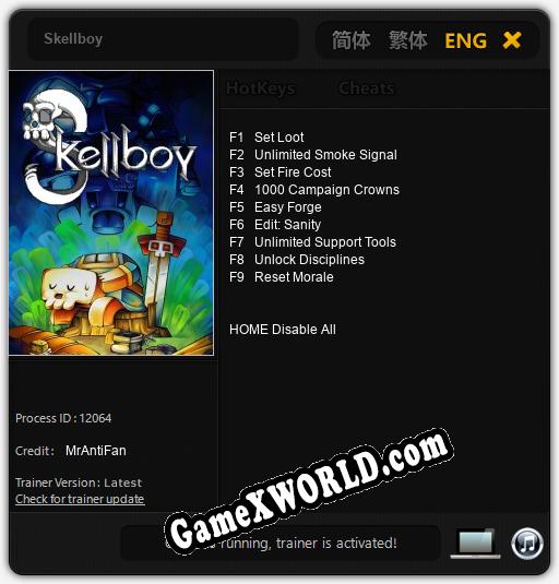 Skellboy: ТРЕЙНЕР И ЧИТЫ (V1.0.40)