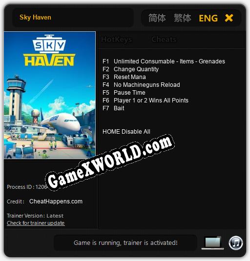 Трейнер для Sky Haven [v1.0.7]